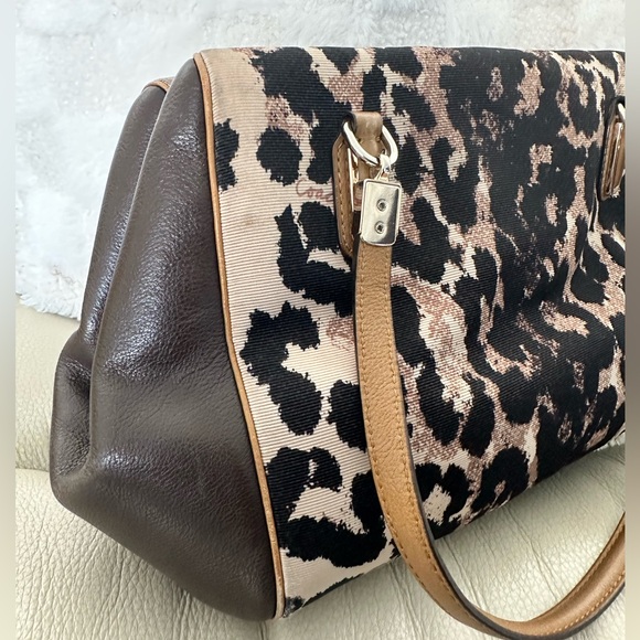 COACH Madison Madeline east west satchel in Ocelot Excellent used condition EUC - Picture 9 of 17